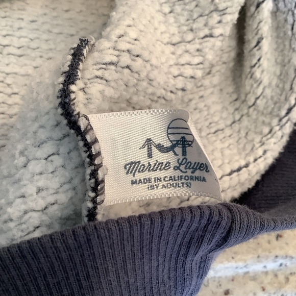 Marine Layer Pullover Blue & White Sweater Size XL - Picture 5 of 8